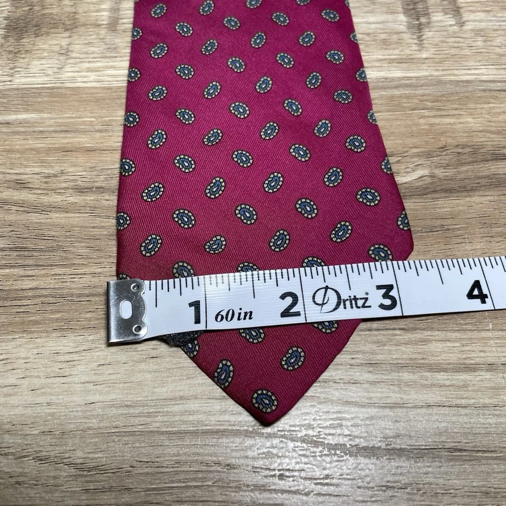 Robert Talbott Nordstrom Hand Sewn Silk Geometric Neck Tie Length 59